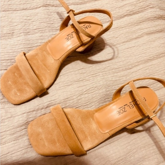 Rachel Zoe Comfort Heels Beige Suede Women’s Size 8 - Picture 1 of 4
